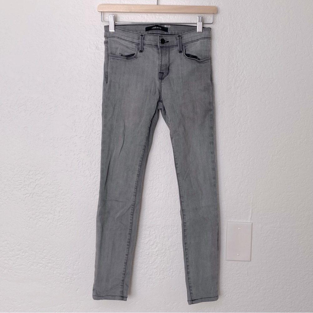 J Brand Super Skinny in Onyx Denim Jeans, Size 25